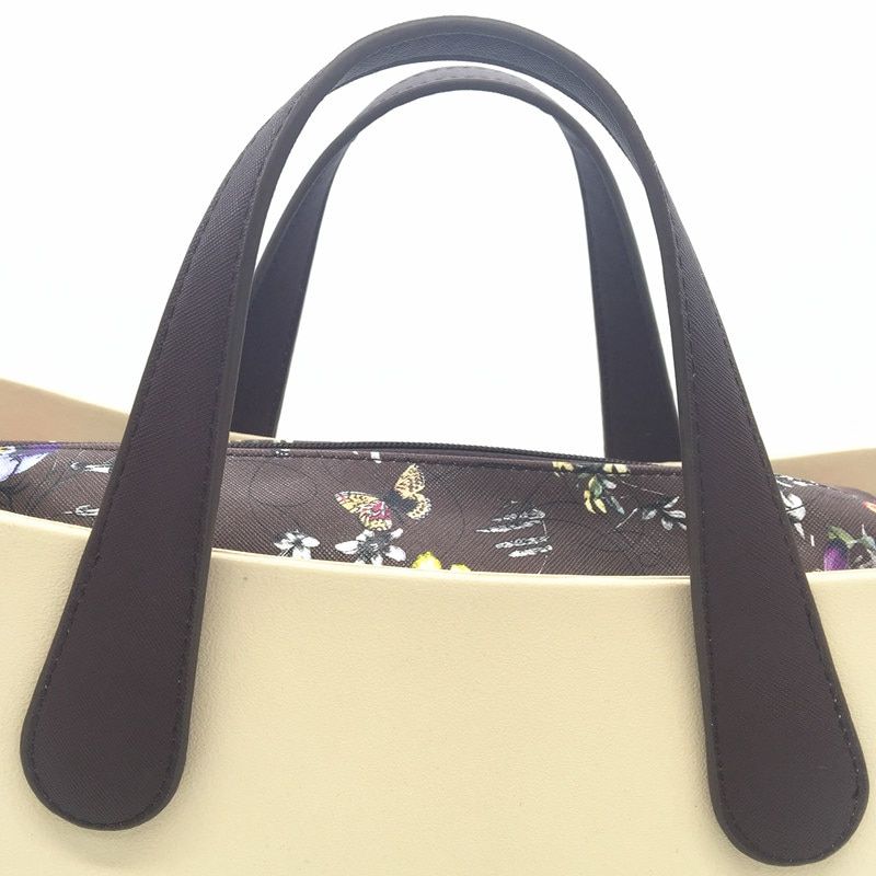 1 pair  brown color 65 cm rope handle for obag bag use