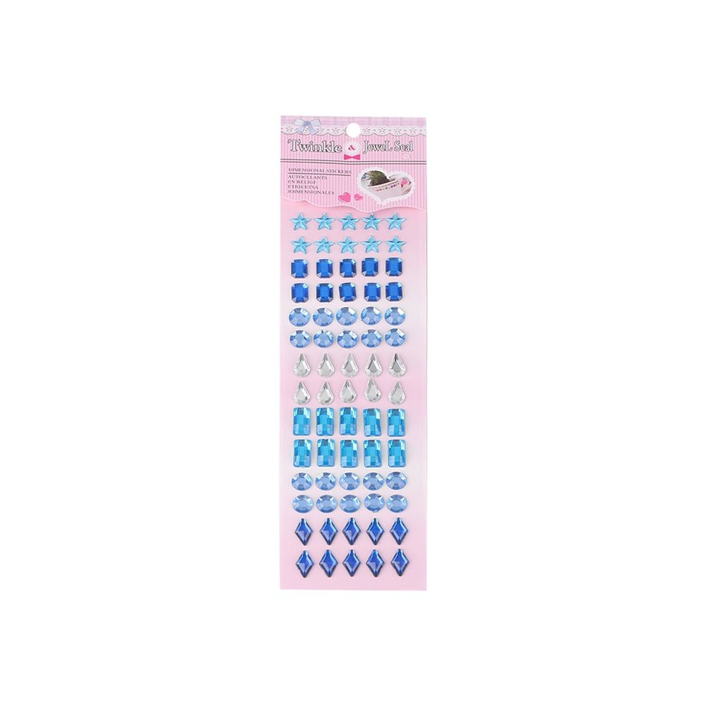1Pc HOT Cute Funny Cartoon Reward Crystal Stickers Toy DIY Educational 3D Head Earring Stickers For Baby Kids Wonderful Gifts
