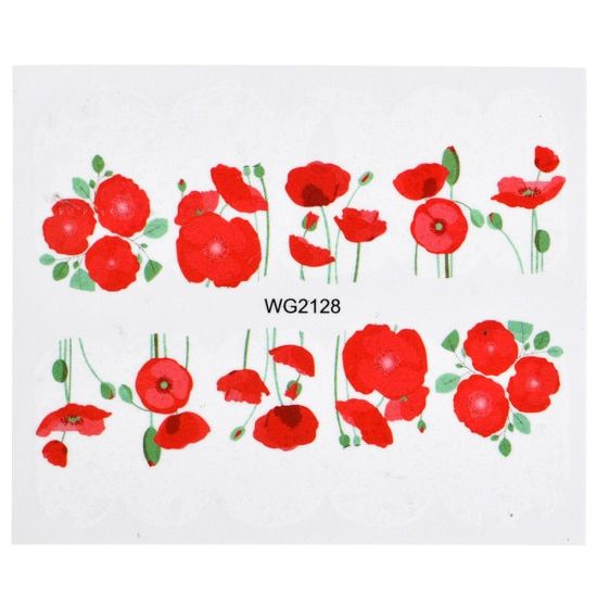 Full Beauty 1pc Nail Watermark Sticker Colorful Cat Pop Star Fashion Design Transfer Decal Image Nail Art Slider Decoration CHWG