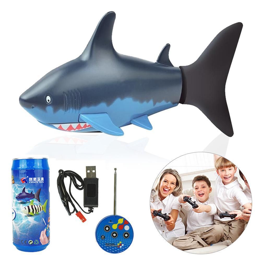 NYT Child Remote Control Mini Shark Charging Swimming Underwater Electric Fish Dive Play Water Toys