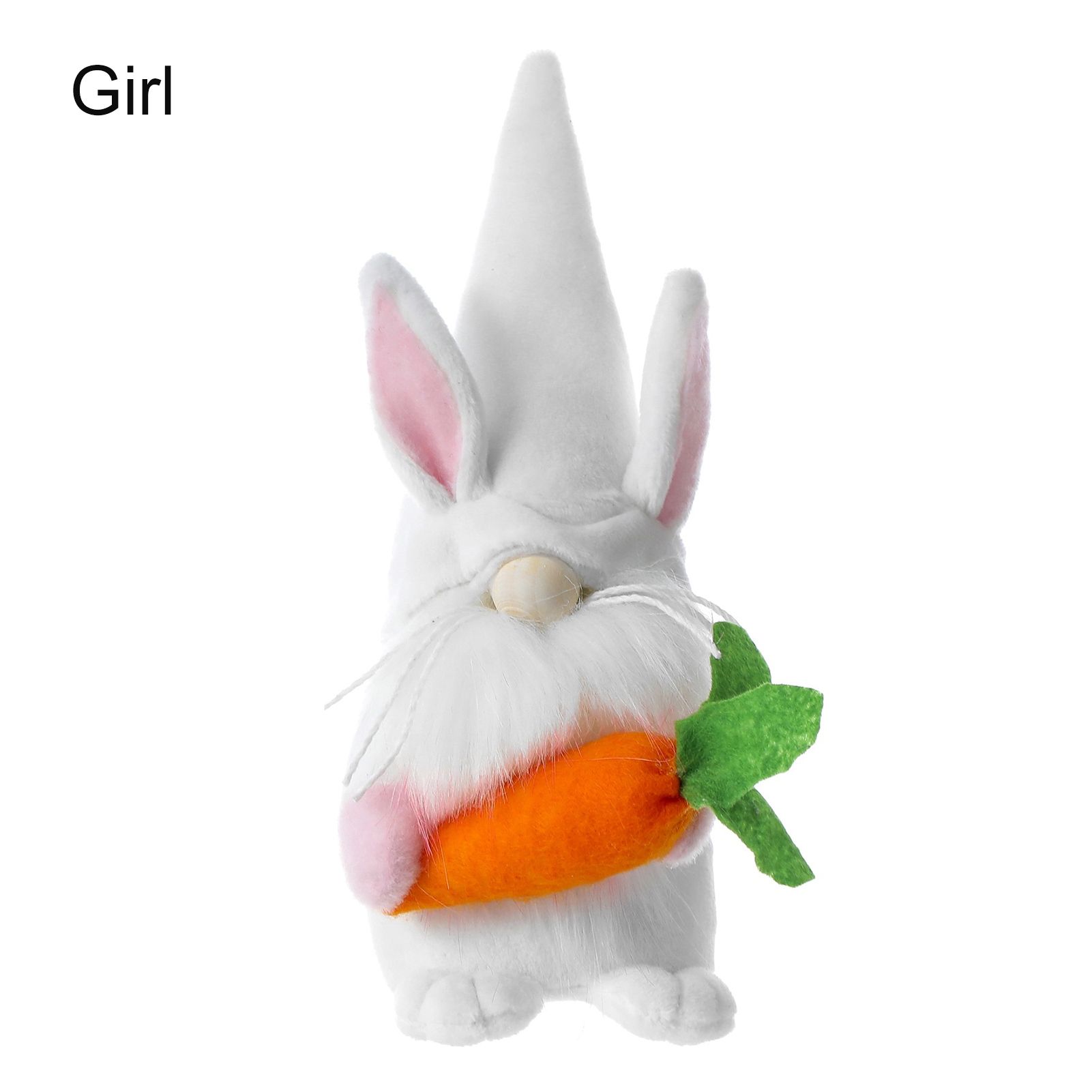 Gnome Doll Cartoon Bunny Ears Festival Decor Soft Texture Faceless Gnomes Doll Ornament for Easter