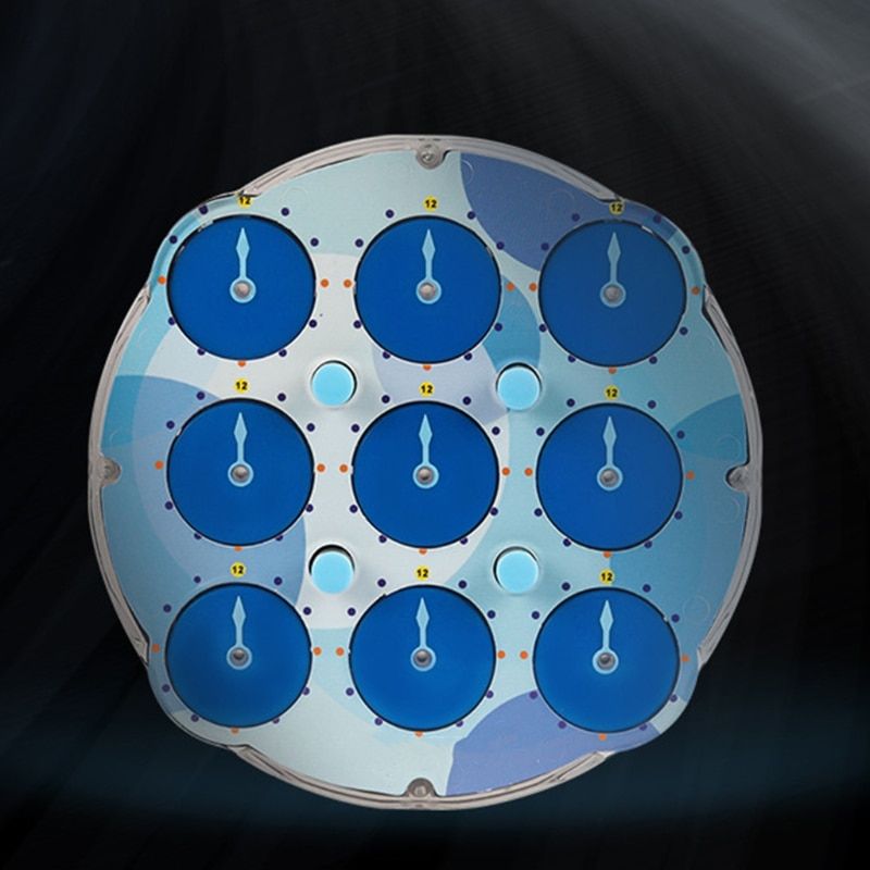 Magnetic Positioning Magic Clock Cube Profissional Intelligence Gear Toys U50F