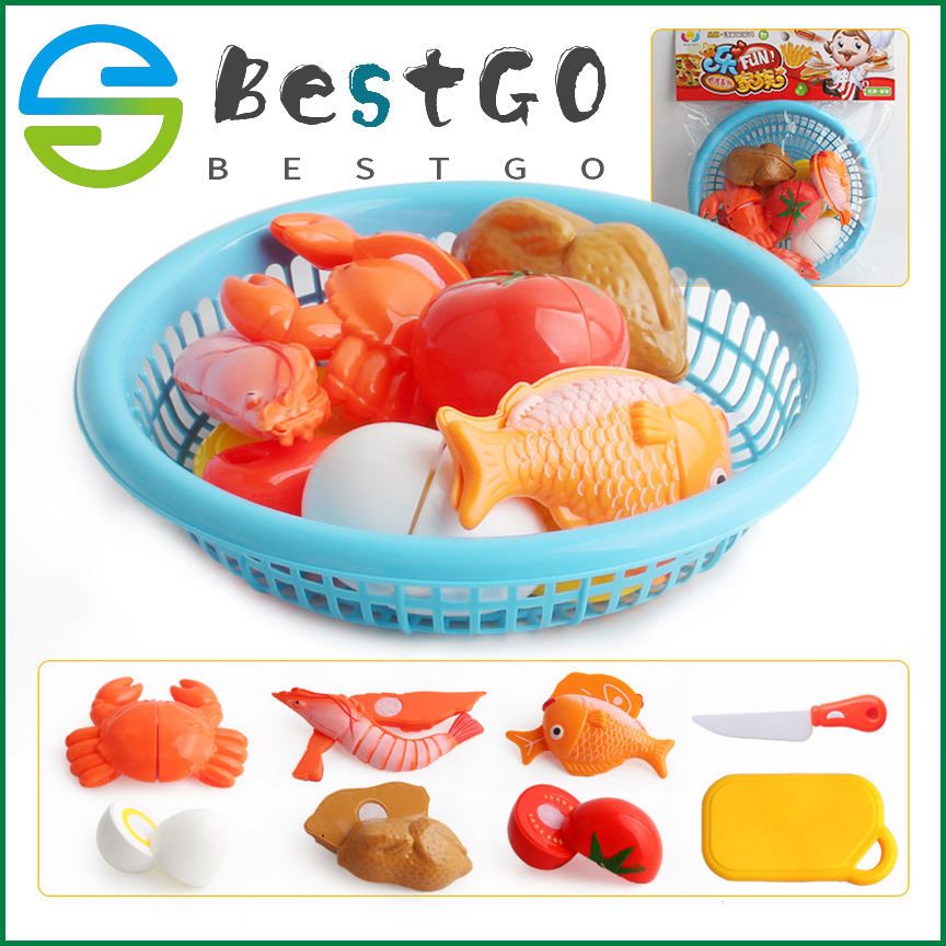 Children's play house fruit and vegetable cutting happy baby play house kitchen play house house hamburger fruit and vegetable