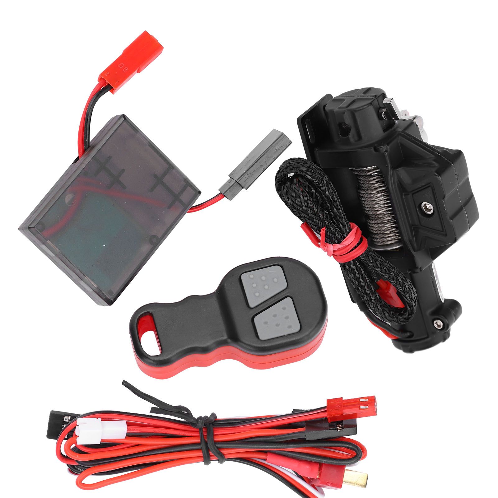 RC Parts Winch Remote Control Receiver Set Car Realistic simulation for Axial SCX10 90046 1/10 Crawler