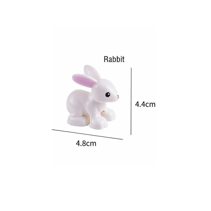 Animal Model Series Building Block Big Bricks Animal Model Building Block Children Educational Toy Compatible With Duploe Blocks