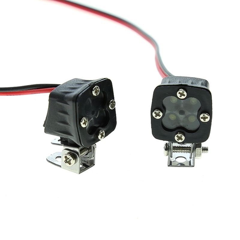 RC Car LED Lights Headlights Spotlight for 1/10 RC Crawler Axial Traxxas TRX4 TRX6 SCX10 90046 Wraith RR10 MST Redcat