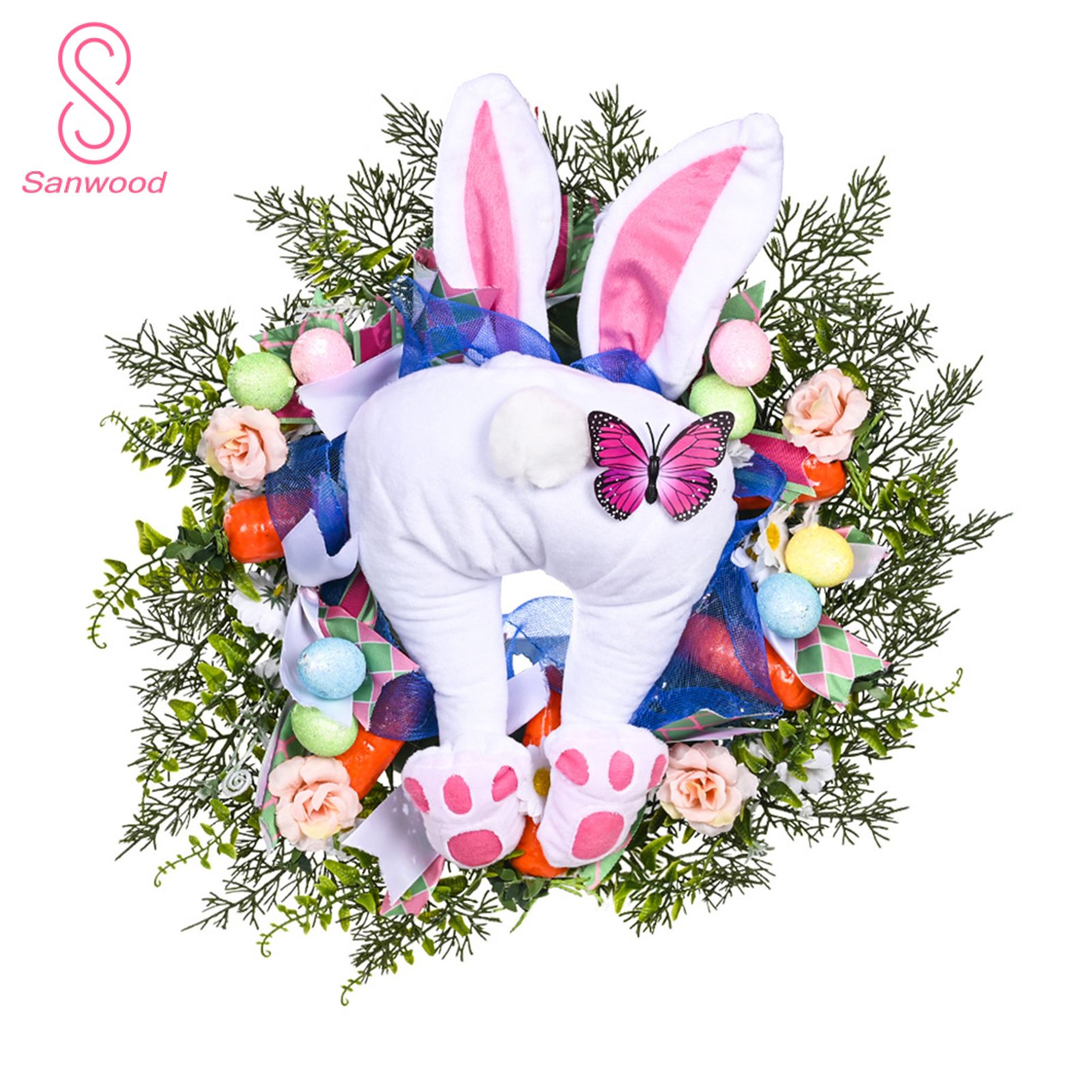 Garland Decor Easter Style Elegant Visual Effect Garland Decor