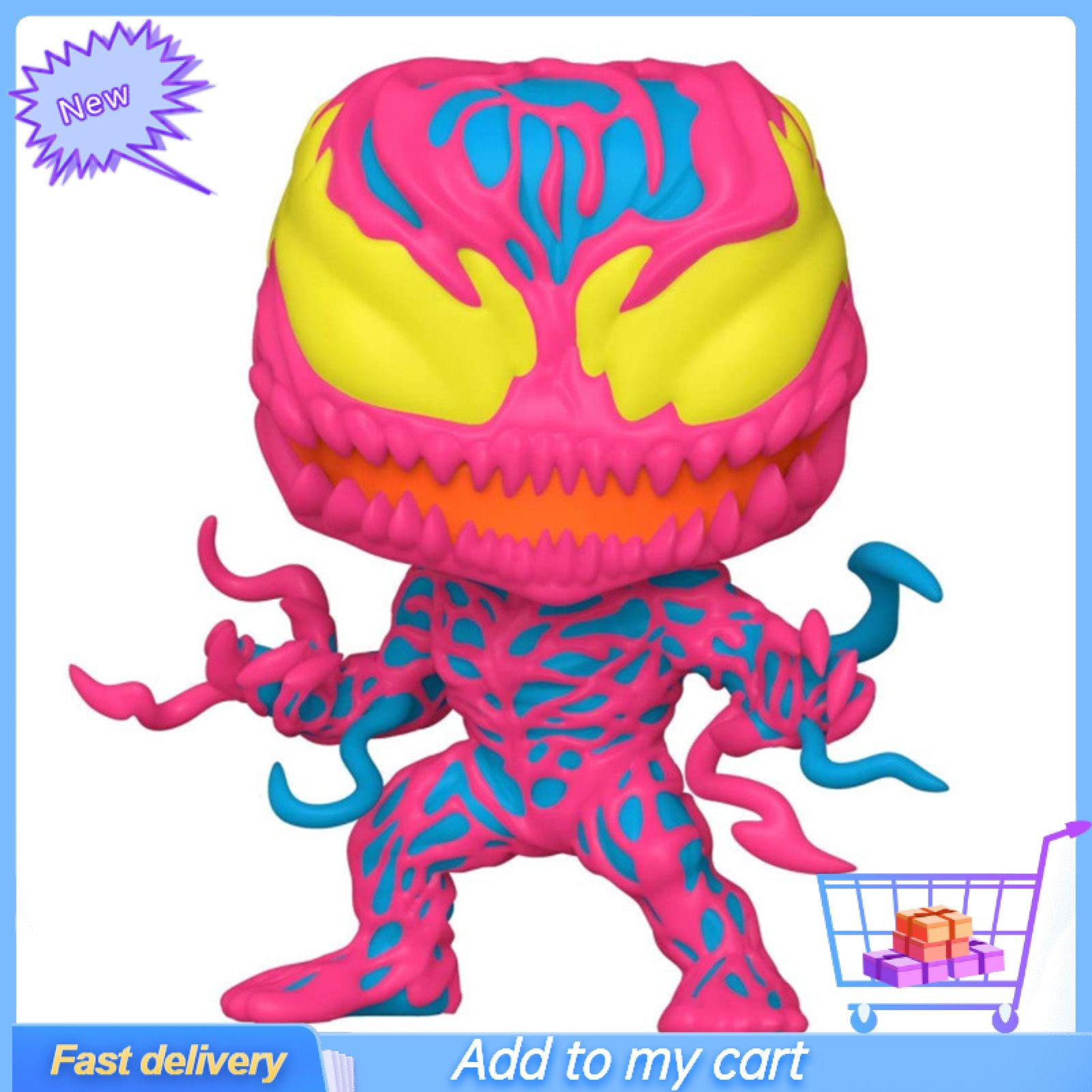 Model Toy Wide Application Exquisite Appearance PVC Luminous Miniature Venom Figure for Collection