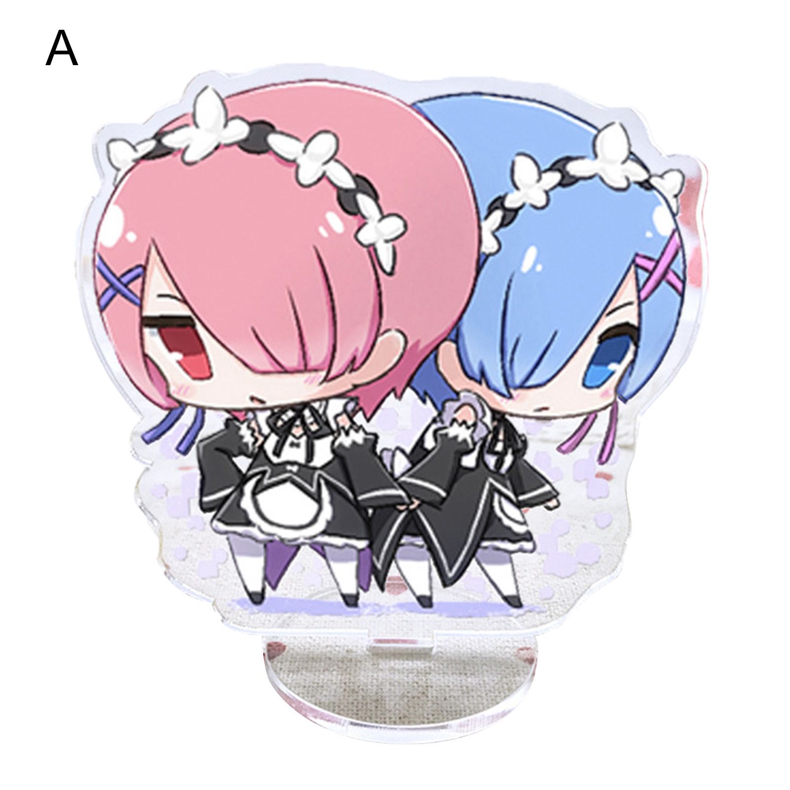 Stand Model Toys Anti-crack Clear Printing Stability Zero Starting Life in Another World Rem Anime Stand Display for Girl