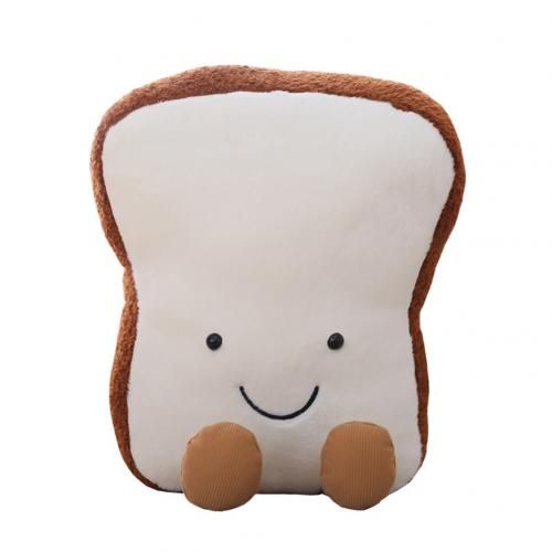 1 PC 2019 Cute Toast Bread Plush Plush Stuffed Doll Pillow Back Cushion Sofa Bed Decor