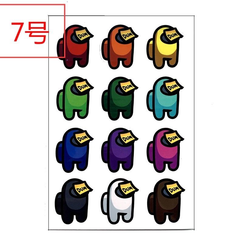 Among Us Stickers Car Skateboard Luggage Laptop Helmet Motorcycle Suitcase Bike Stationery Decal Sticker anime