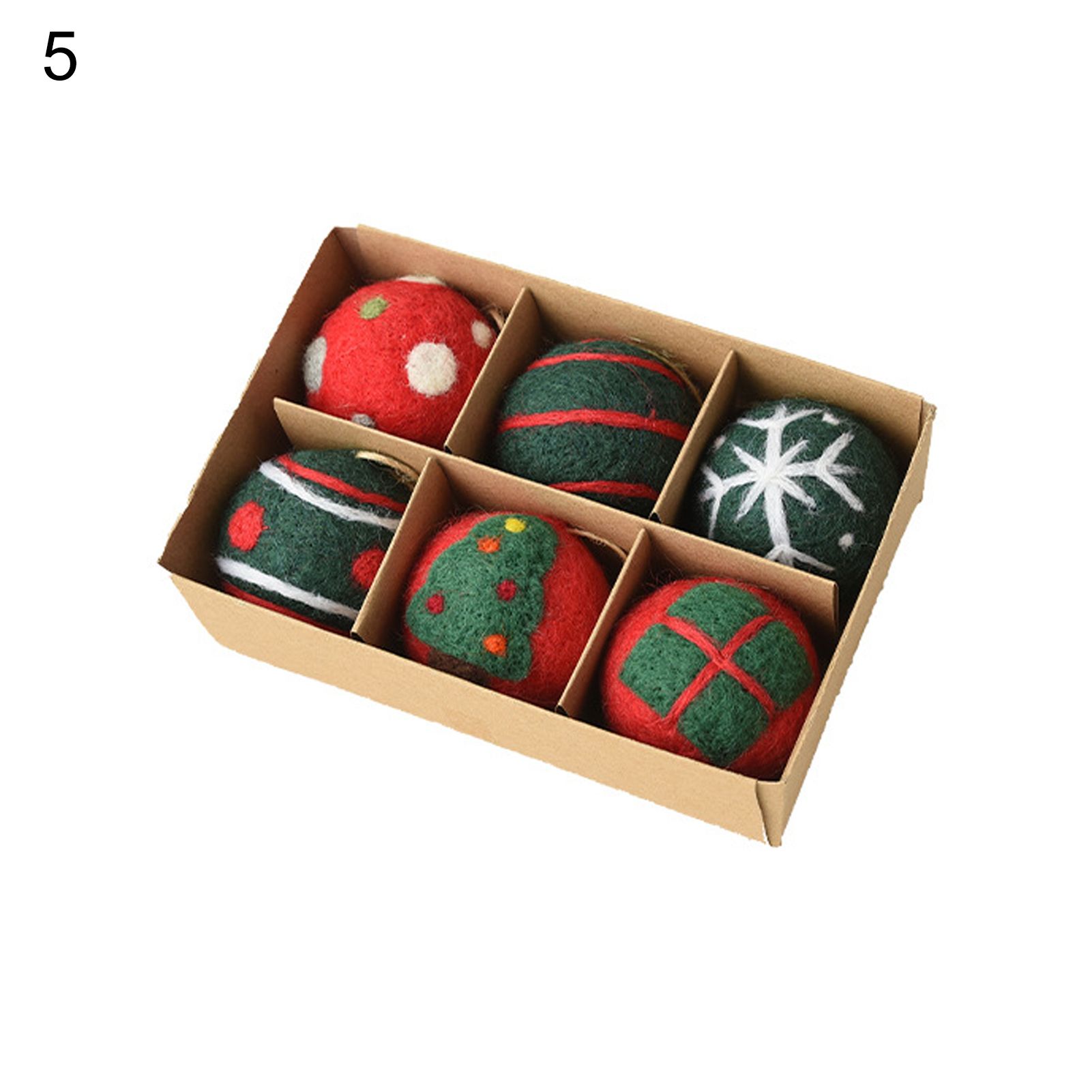 Ball Pendant Decor Hanging Design Shatterproof Christmas Ball Ornament Set