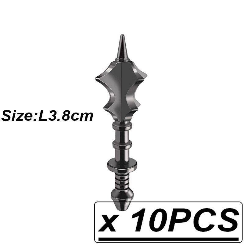 10PCs/lot Medieval Weapons Bow and Arrow Fork Sword Ax Building Blocks Figures Compatible MOC Bricks Toys