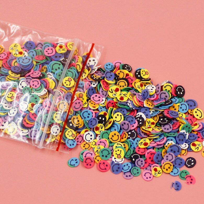 pottery 1000pcs Fruit slices Filler For Nails Art Tips Slime Fruit For Kids Lizun DIY slime Accessories Supplies Decoration