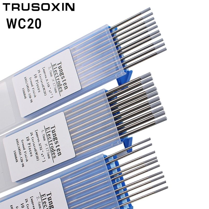10 pcs Gray Color Code 175MM Cerium Tungsten Electrode Head Tungsten Needle/Wire for the TIG WSME SUPER Welding Machine