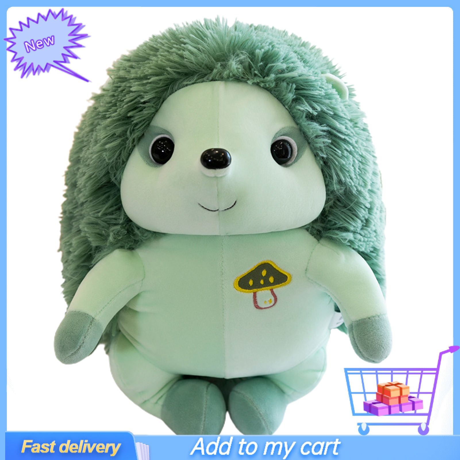 Hedgehog Doll Smooth Finely Stitched PP Cotton Plush Toy Simulation Hedgehog for Decoration