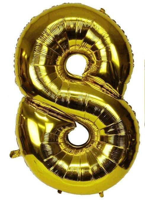 Number Balloon for Decoration - Golden