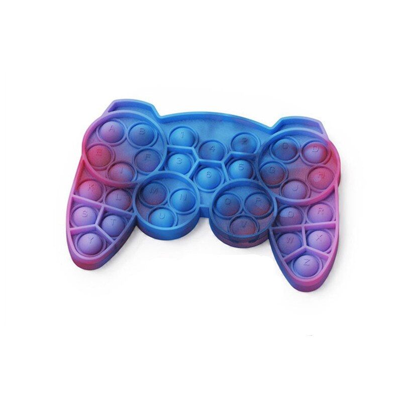 Keyboard Rainbow Pop It Push Fidget Toys Bubble Popit Soft  Reliver Stress Toy  Antistress Box Popit Gifts Kids Toys