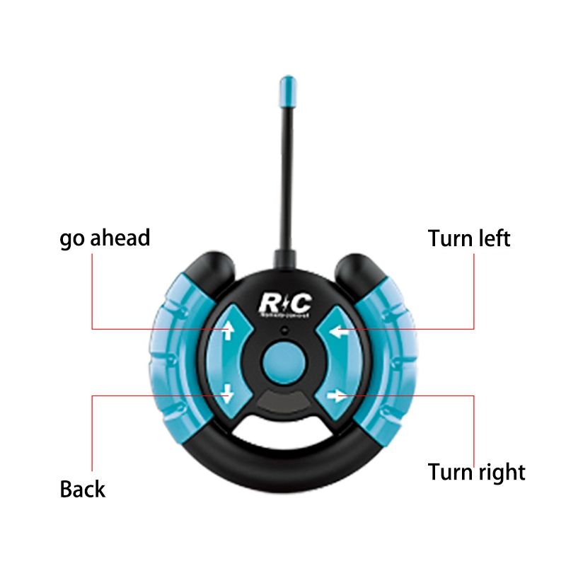 1:24 Mini Four-Way Remote Control Car Off-Road Rc Car Climbing Vehicle with Light Buggy Toy Gifts for Kids (Orange)