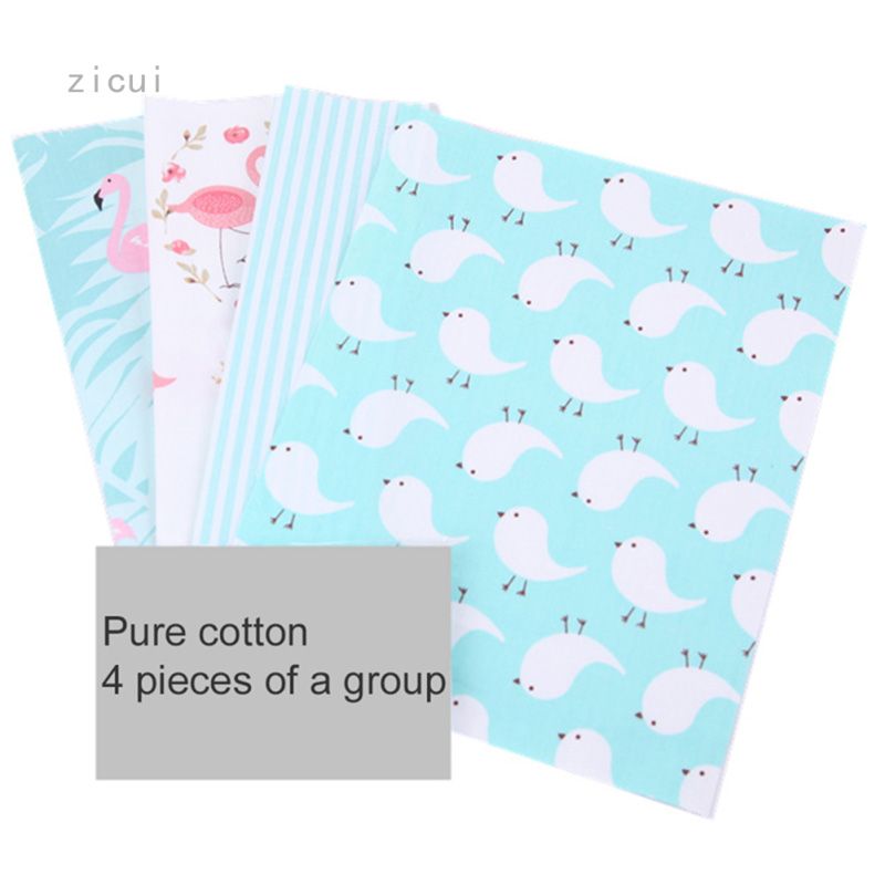 4 PCS DIY HandmaPatchwork Fabric Plain Cotton Fabric Cotton Fabric17 # 4 Pieces Of 20 * 25cm /