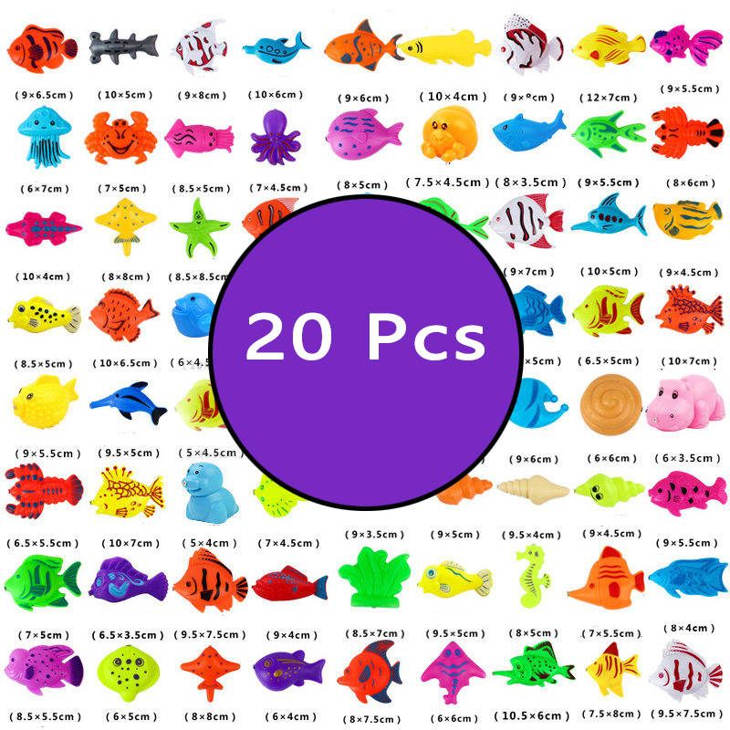 Pool Fishing Bathroom Toys Child Magnetic Fishing Toys Water Games Pool Game Kitten Fishing Fish Baby Funny Toys Gifts For Boys