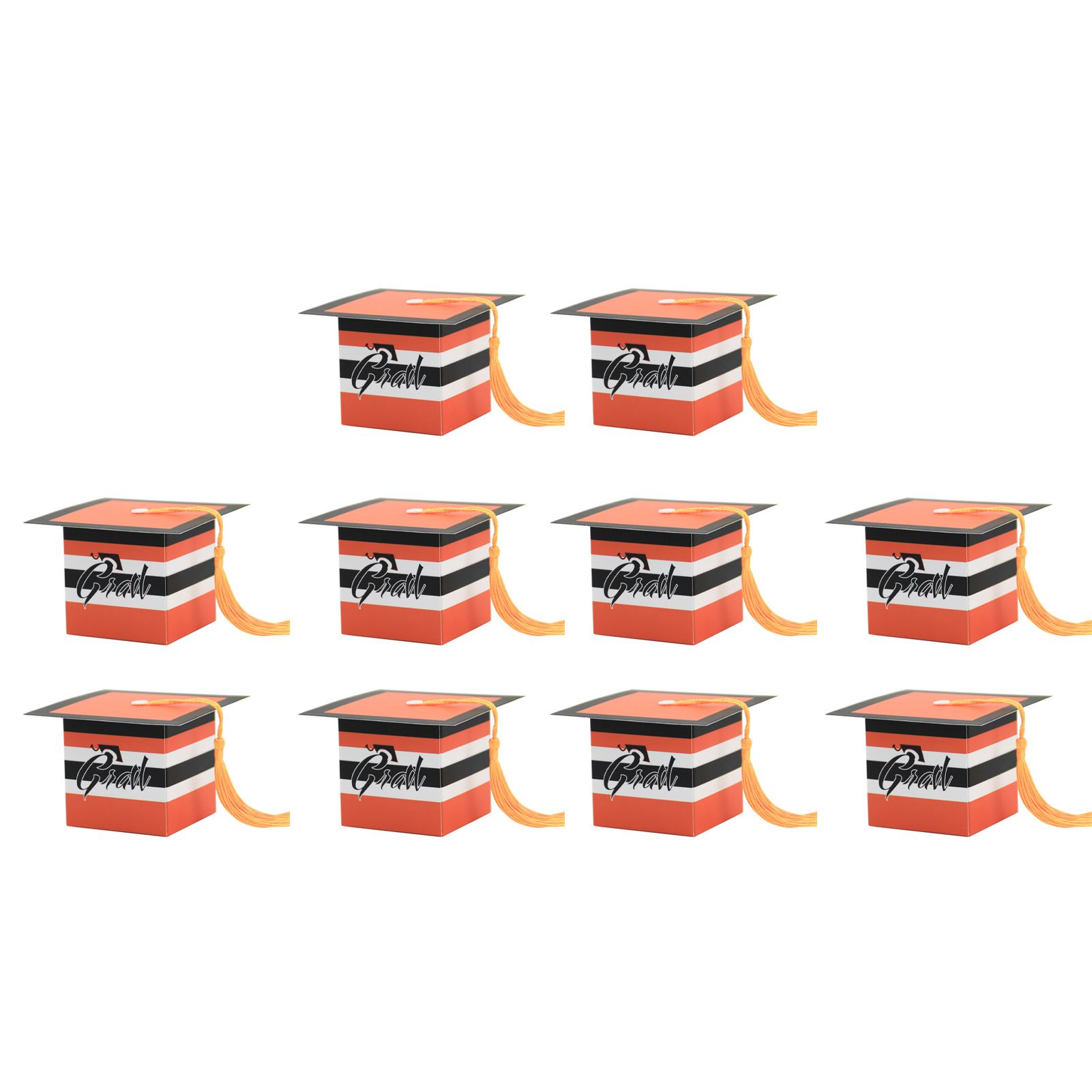 Biscuit Box Clear Pattern Vivid Doctoral Cap Shape Candy Case