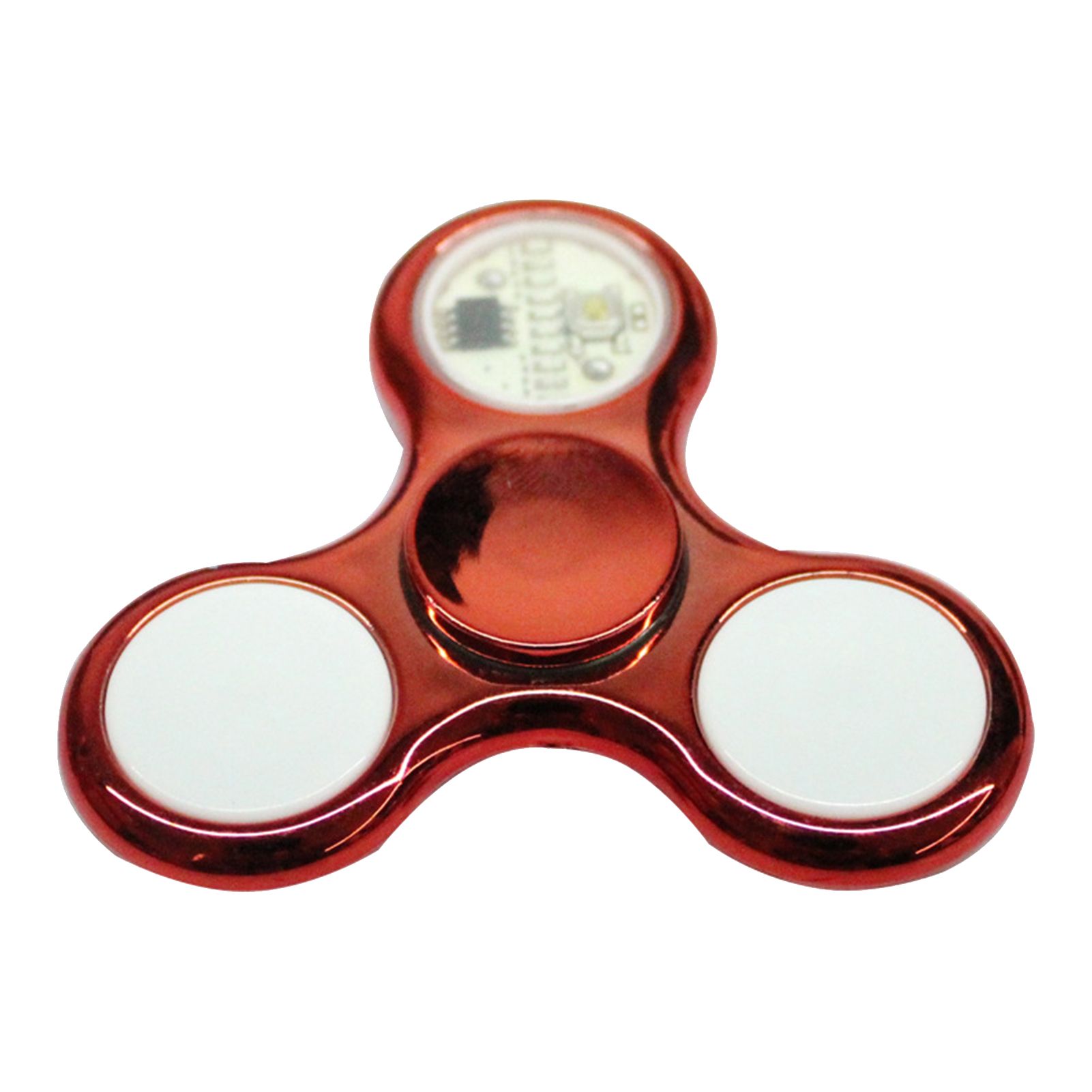 Rotating Finger Spinner Light Effect Changing Patterns LED Electroplate Finger Fidget Hand Spinner for Home