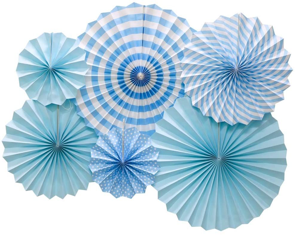 Decoration Hanging Paper Fan Set, Paper Garland Decoration