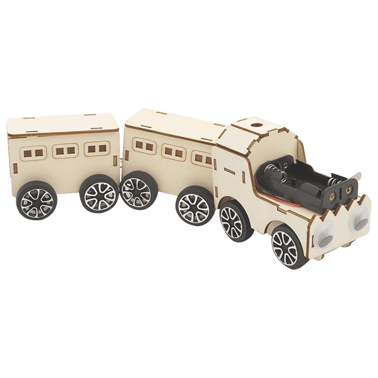 Wooden Craft Train STEM Principle DIY Brain Development Wooden Craft Train Toy Kit for Child