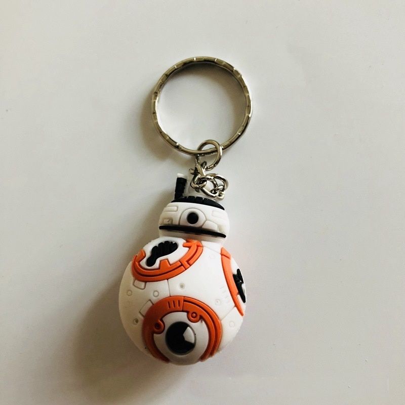 Disney Star Wars Keychain Ring PVC Cartoon 3D Mandalorian Figure Baby Yoda Action Figure Anime Model Girl Children Gift Kids Toy
