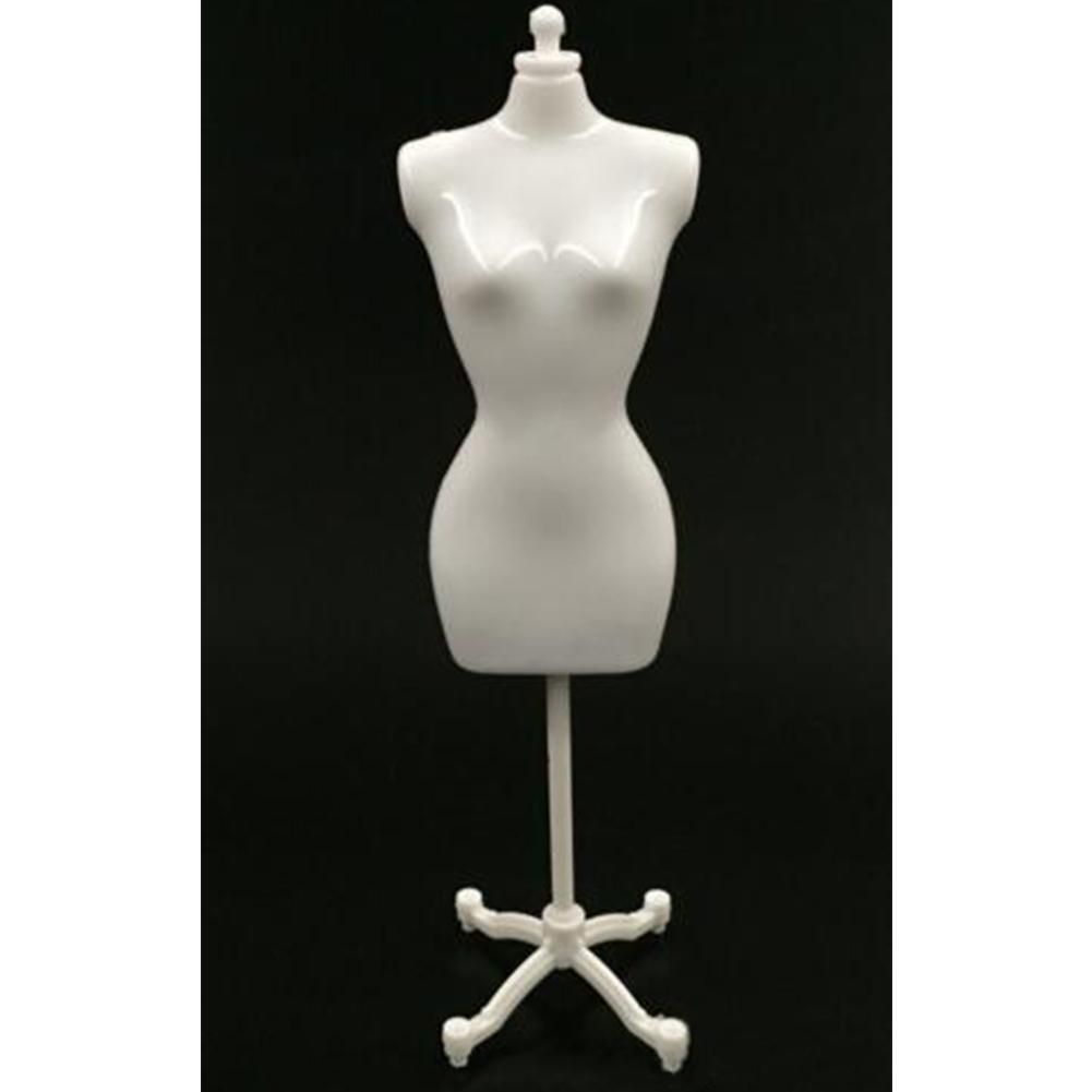 30cm Mini Mannequin Dress Clothes Gown Model Stand for Doll Display Holder Height:Single(no outer packa