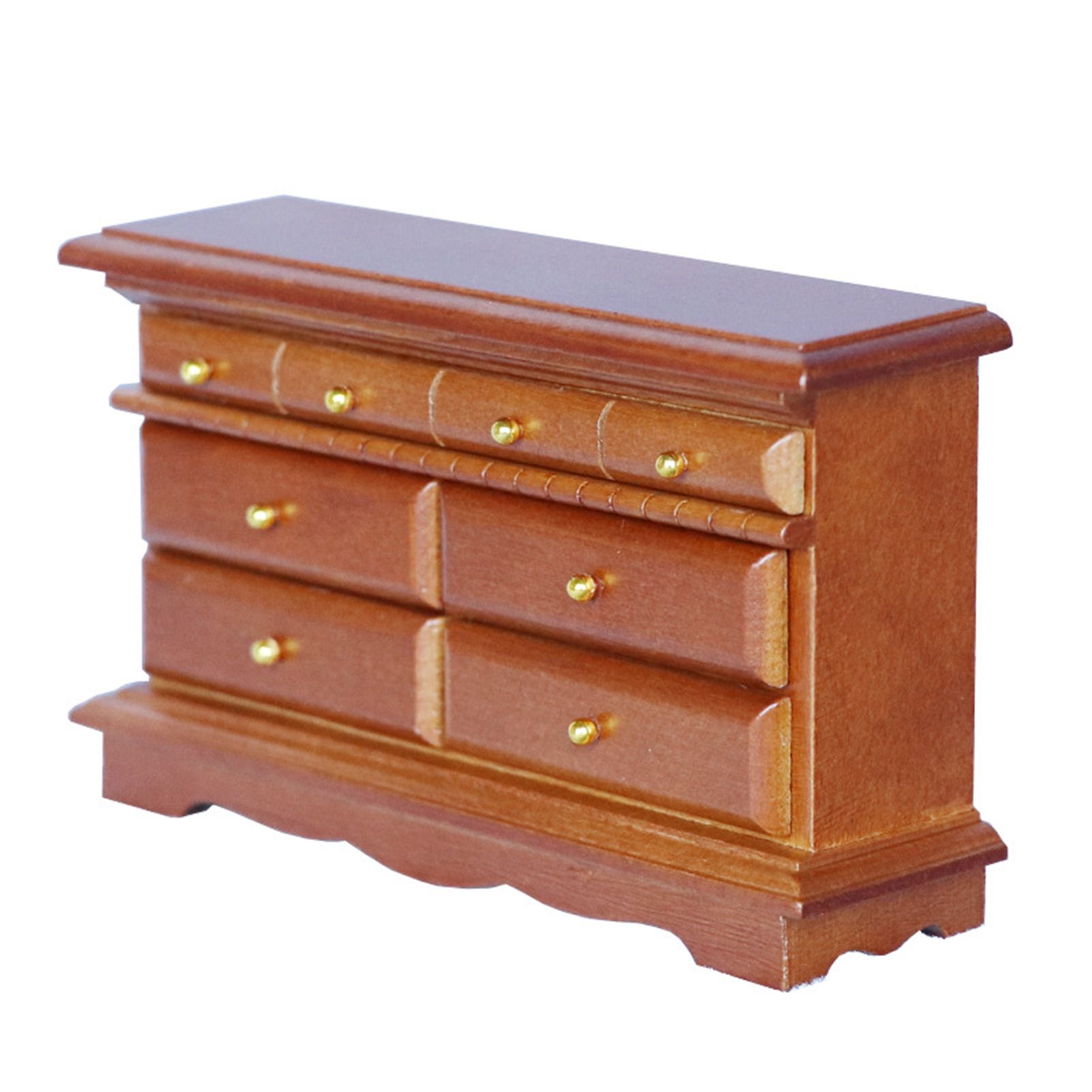 Mini Cabinet High Simulation Model Toy Wood Dollhouse Dressing Table Accessories for Children
