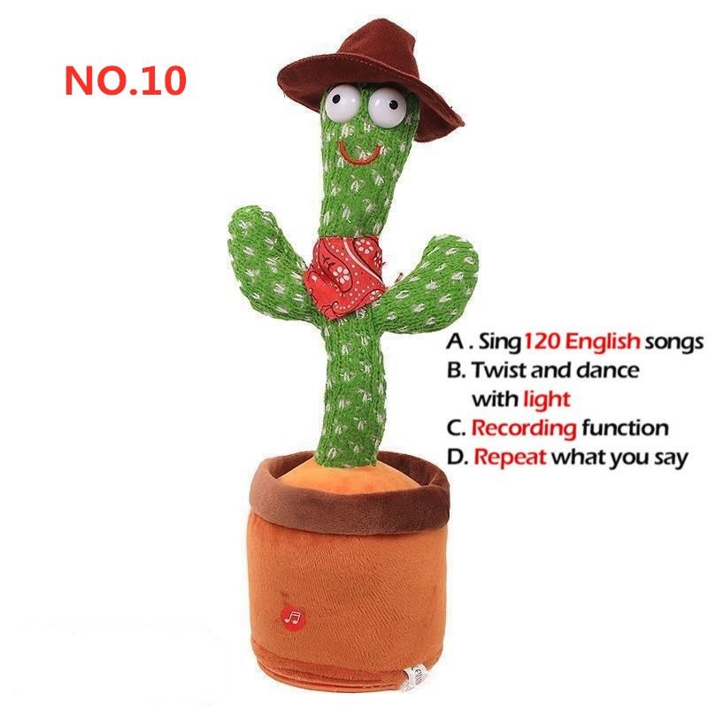 Lovely Talking Toy Dancing Cactus Doll Speak Talk Sound Record Repeat Toy Kawaii Cactus Toys Children Kids Education Toy Gift