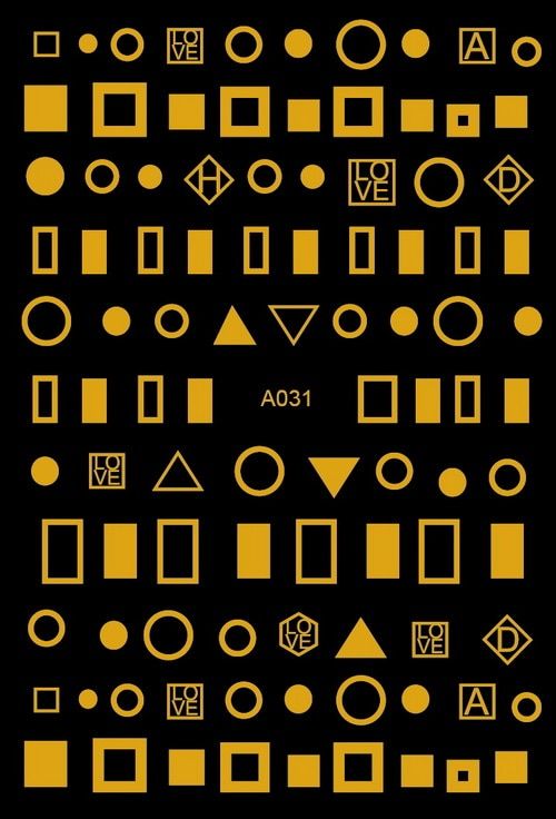 2019 DIY Nail Art Stickers Design Star Moon Nail Sticker Self-adhesive DIY Decals Tips Black Gold Nail Stickers for Nails Love