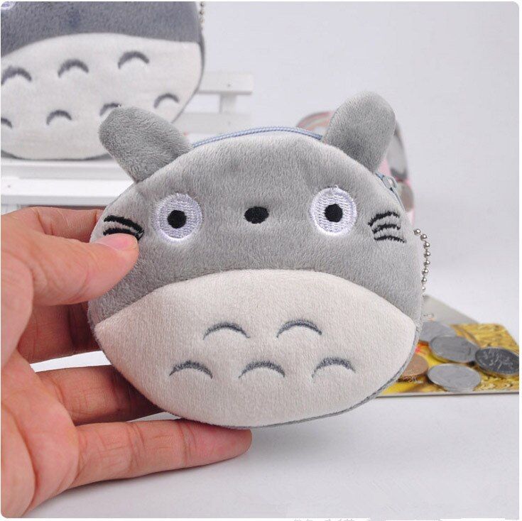 10cm Plush Soft My Neighbor Totoro Stuffed Mini Kawaii Stuffed Plush Toy Key Bag Lovely Plush Coin Purse Cat Debris Package