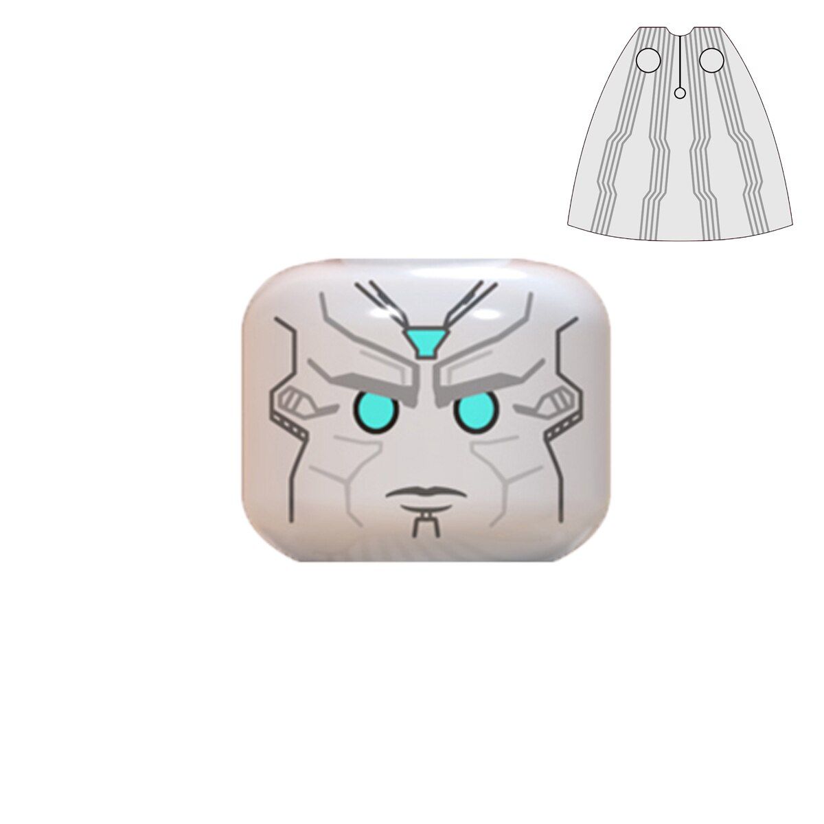 WM6115 WM788 WM705-A Movie Series Head Hair Expression Robot Accessories Shield Hammer Weapon Building Block Toy Children Gift