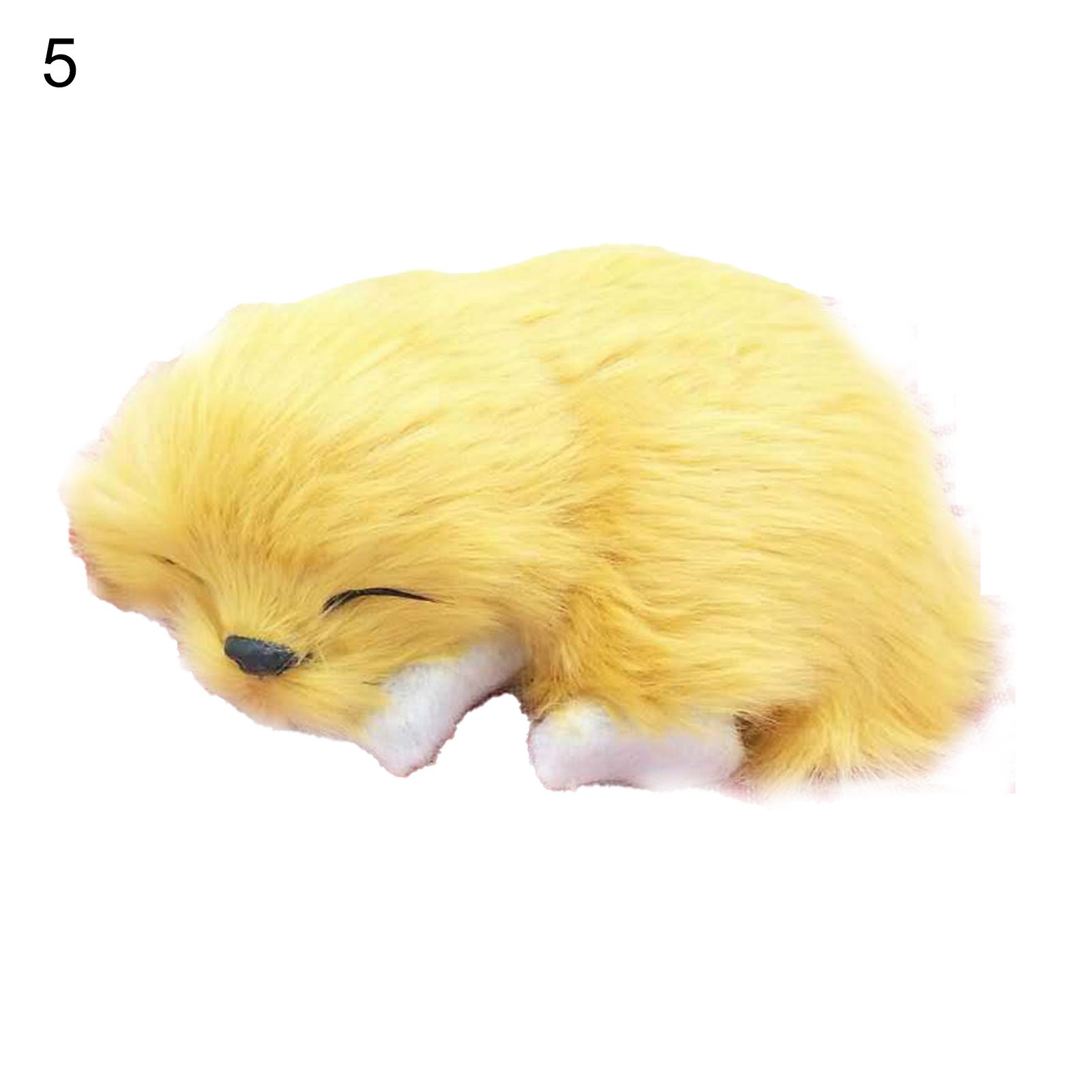 Realistic Artificial Animal Doll Cute Fiber Creative Dog Shape Animal Doll Decor for Home