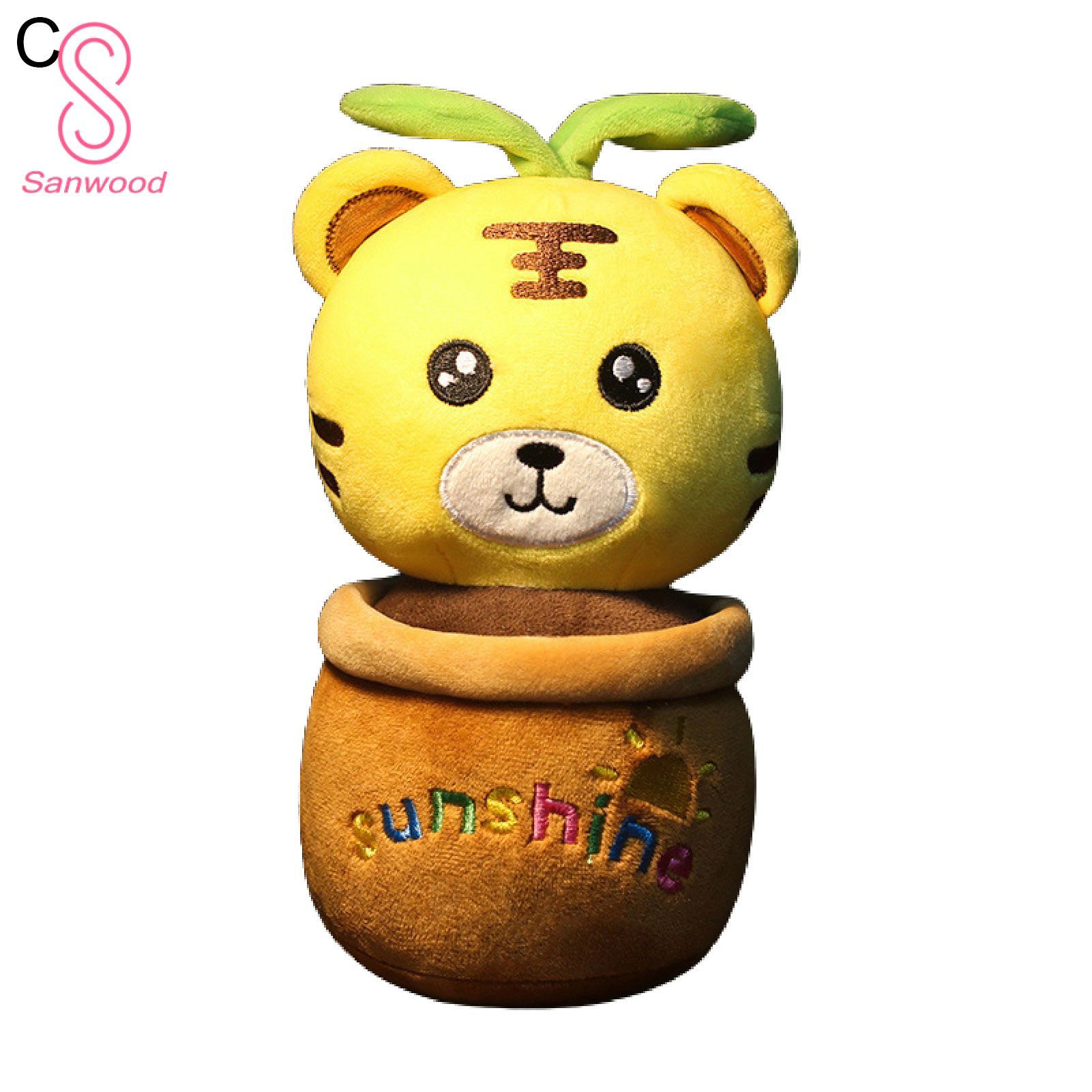Stuffed Toy Pot Shaped Design Decorative PP Cotton Kids Plush Doll Toy for Home
