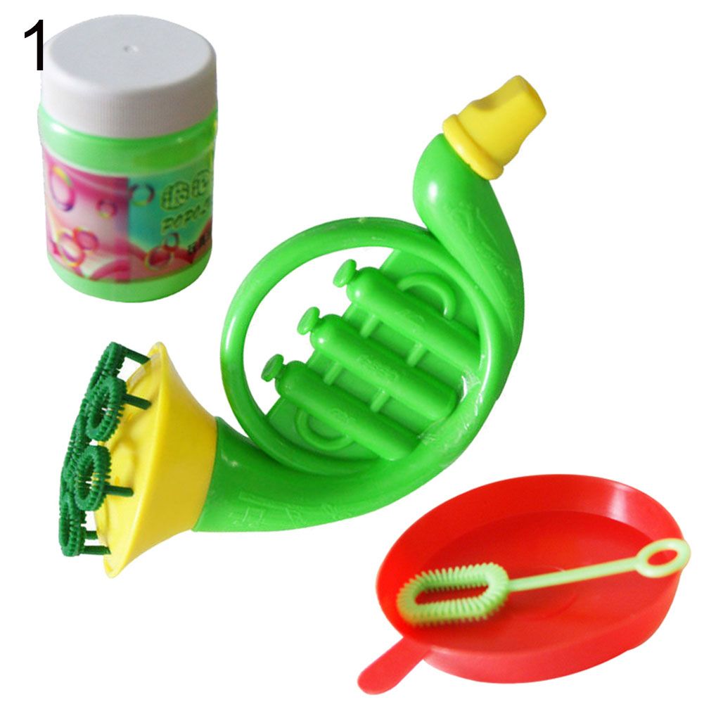 Saxophone Shape Children Kids Outdoors Bubble Maker Blower Mhine Blowing Toy