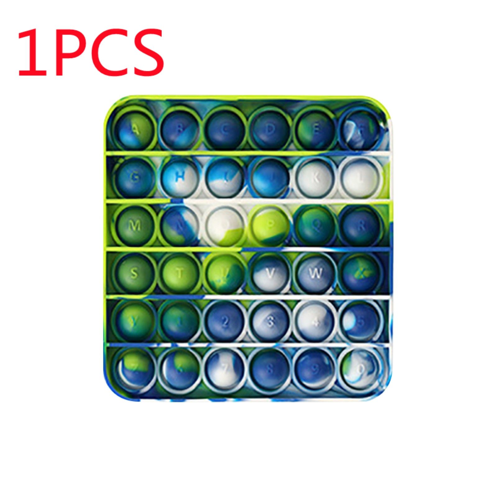 10pc Pop It For Kids Children  Stress Reliever Toy For Ocd Anxiety Rainbow Push It Bubble Antistress Toys Антистресс