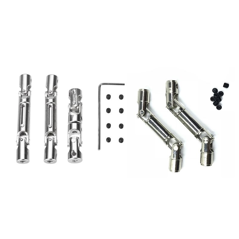 5PCS Upgrade Metal Driving Shaft for WPL HengLong 1/16 RC Car Parts Crawlers Truck,Silver
