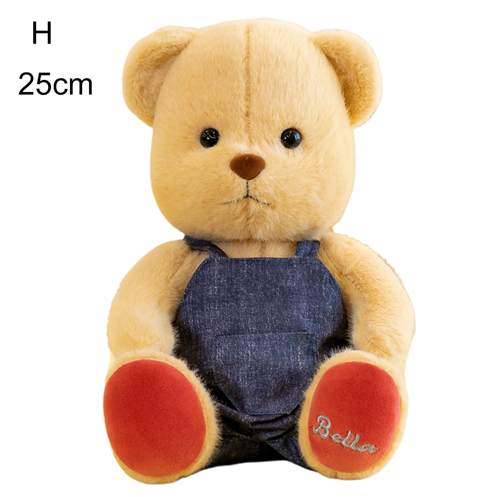 Minimalist Bear Plush Toy Soothing Innovative Cartoon Design Bear Stuffed Doll for Living Room
