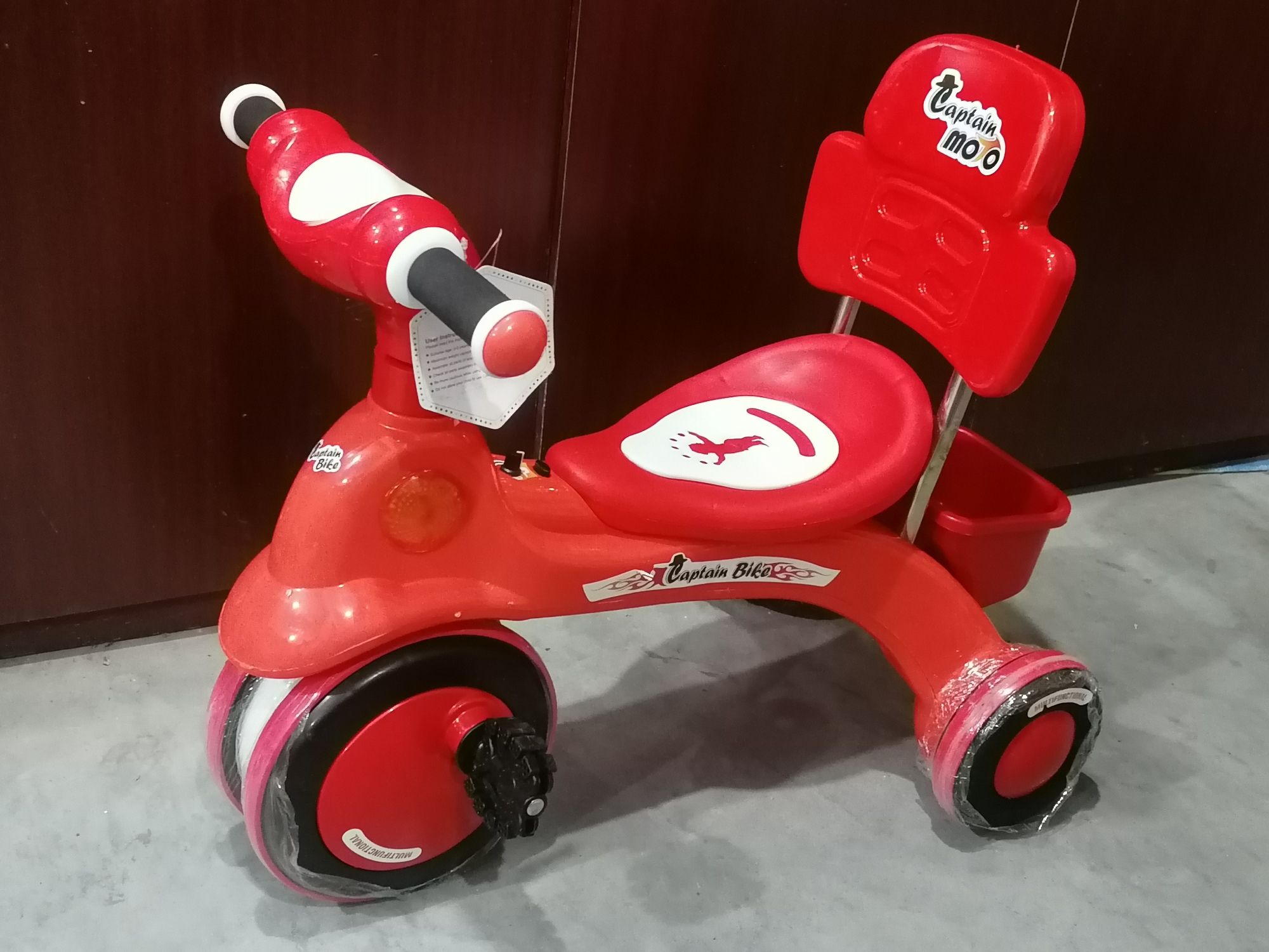 Ca.ptain bike KD B.ooster With Music And Light -Orange red