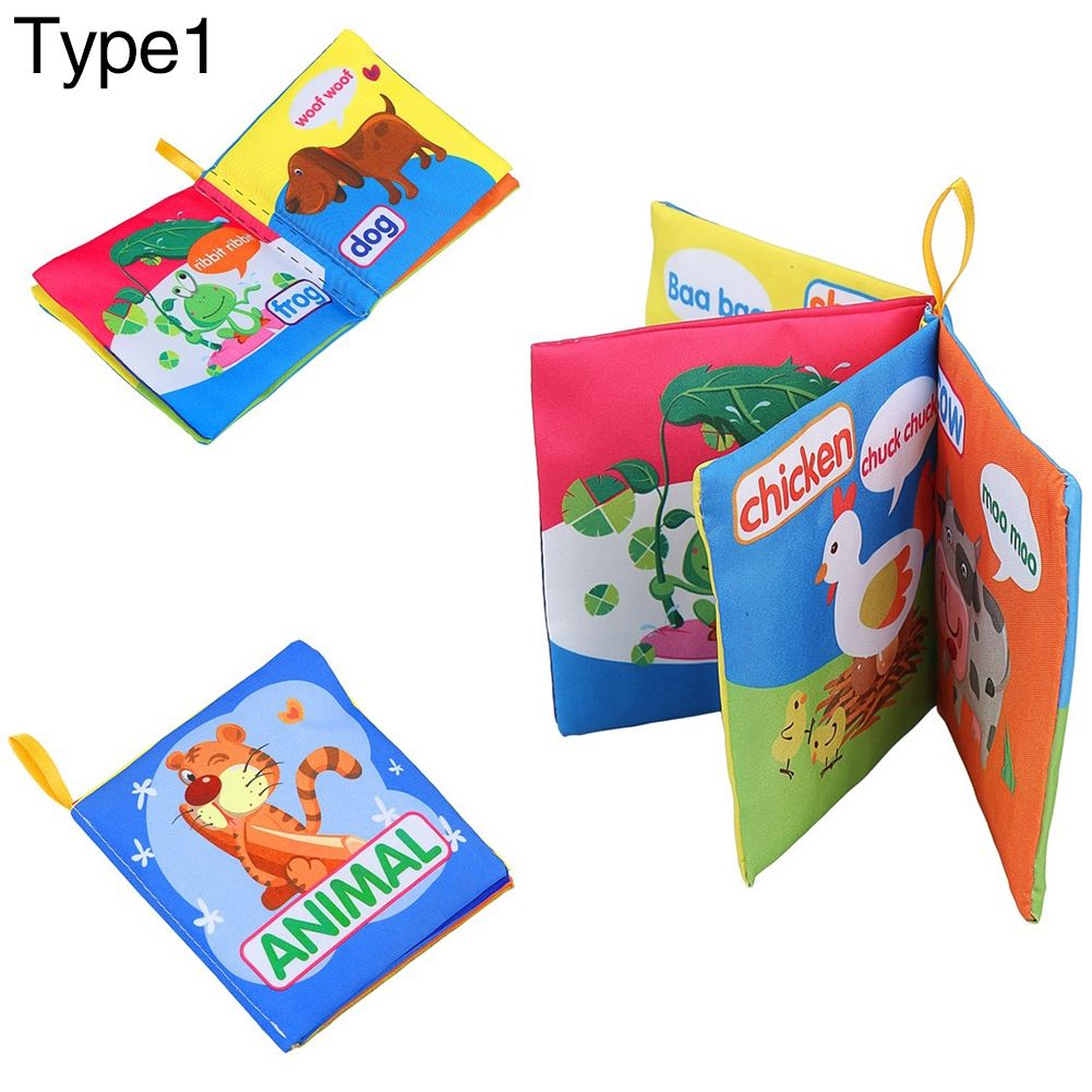 Infant Baby Intelligence Development Early Cognize Cloth Book Educational Toy