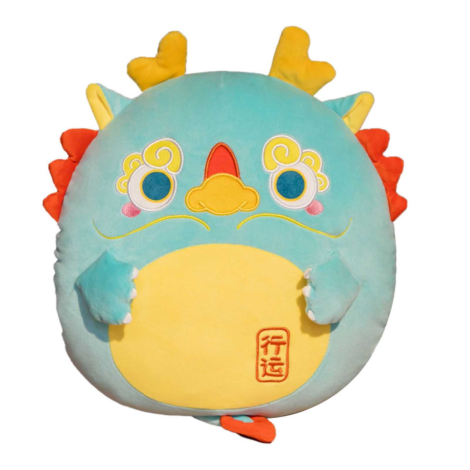 Dragon Plush Toy Breathable Non-pilling Kids Toy Vibrant Stuffed Animal Cushion Toy for Sofa Decor