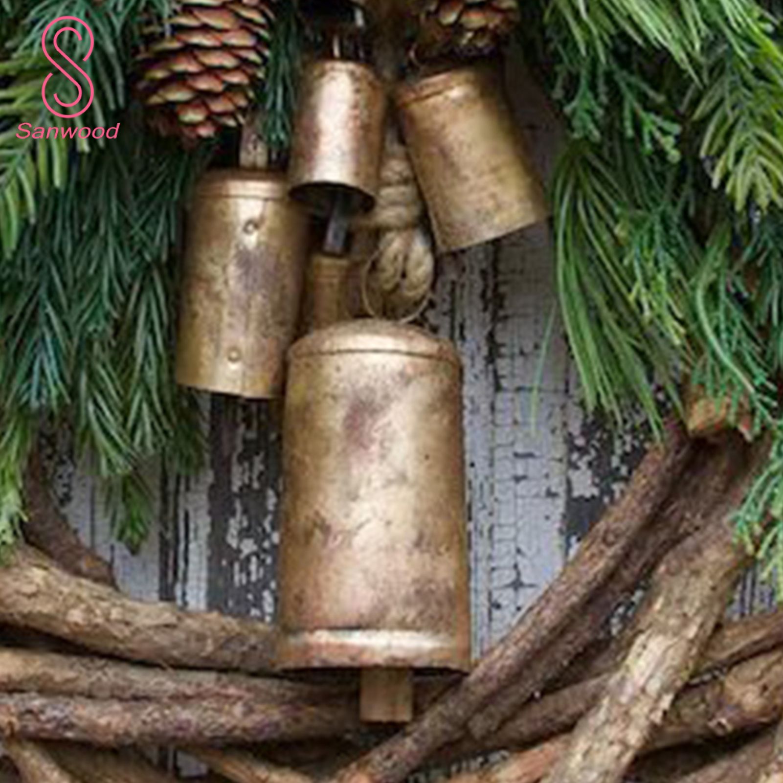 Artificial Wreath No Odor Front Door Patio Xmas Garland Pendants