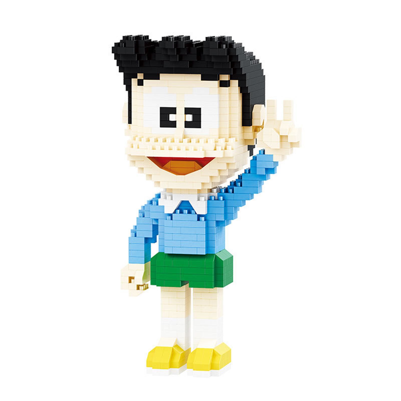 1 Set Building Blocks Adorable Intellectual Development Fadeless Anime Doraemon Series Particle Building Bricks for Home Decoration