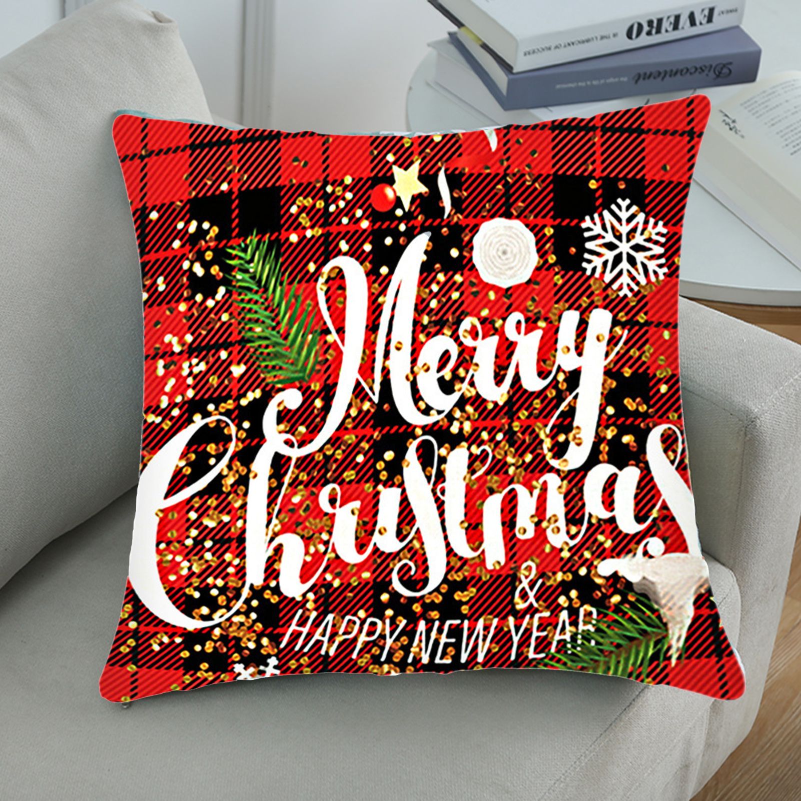 Cushion Case Exquisite Elegant Modern Style Square Pillowcase