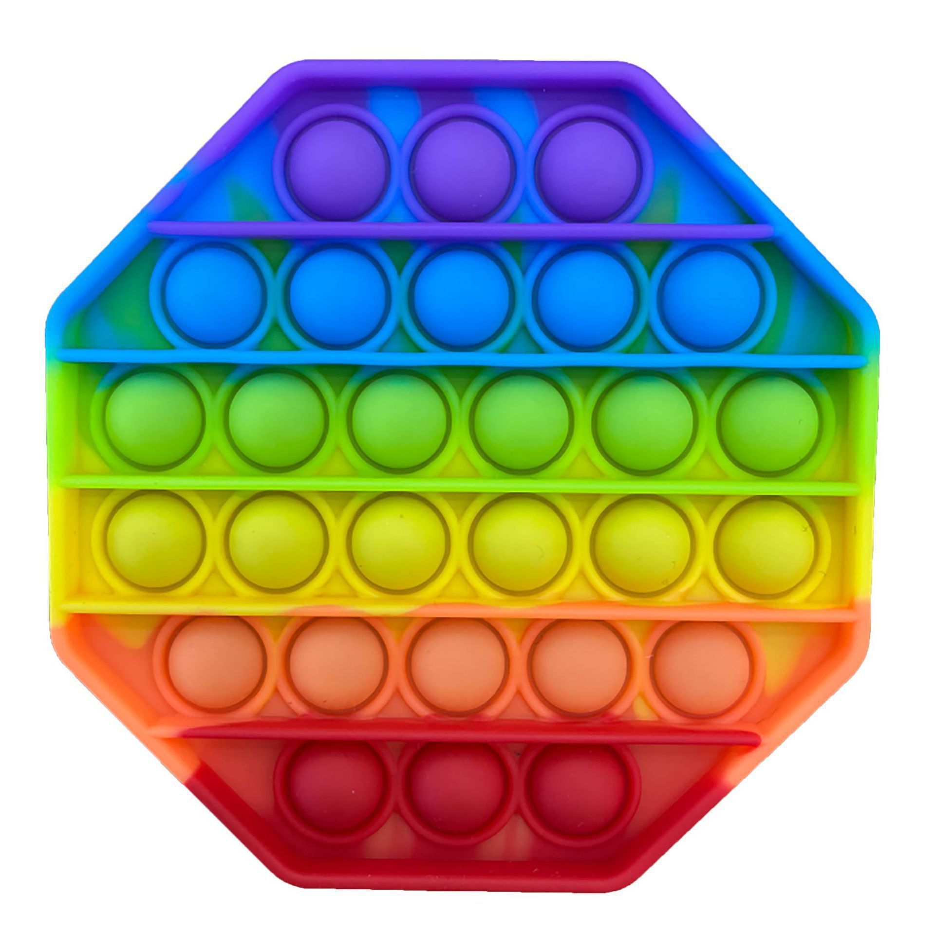 Pop Fidget Reliver Stress Toys Rainbow Push It Bubble Antistress Toys  Children Sensory Toy To Relieve Autism Toy