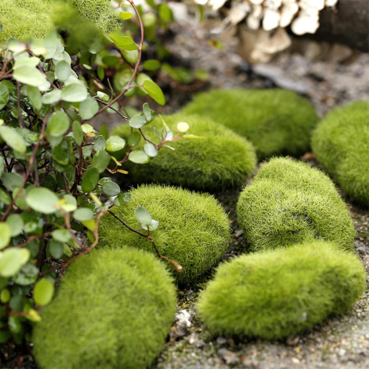 niature Moss Stone Artificial  Moss Lawn cro Landscape Ornament arden Diy Decoration